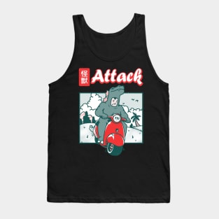 Kaiju Attack Tank Top